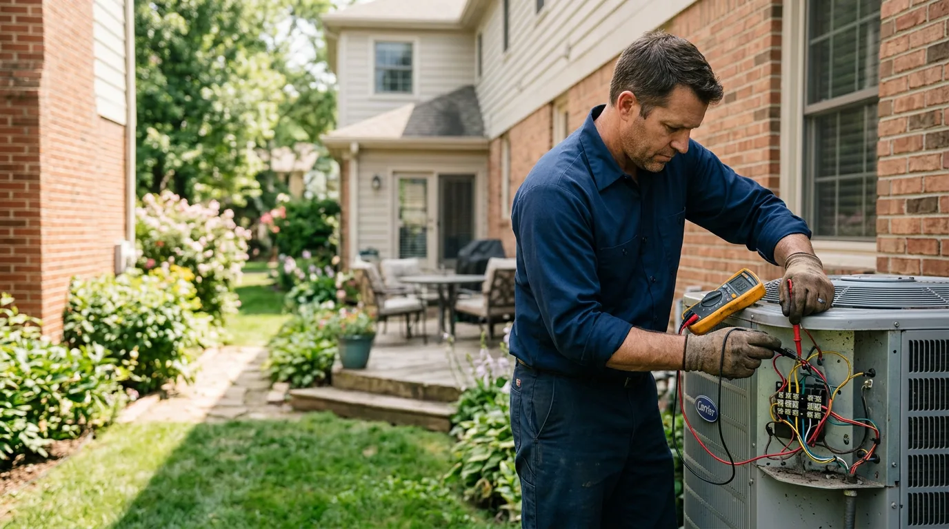 HVAC technician working near Garwood, TX